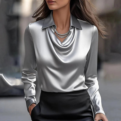 Ewa | Satynowa bluzka
