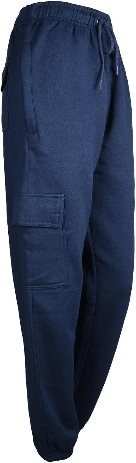 True Face Ladies Trousers Fleece Womens Joggers Cargo Combat Jogging Bottoms Casual Elasticated Women Sweatpants with Pockets Tracksuit Pants
