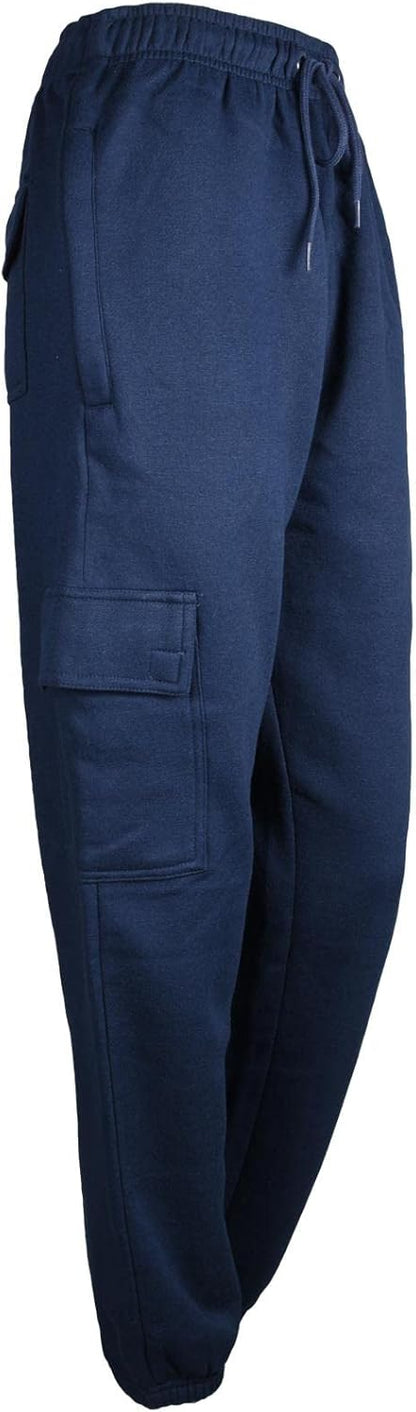 True Face Ladies Trousers Fleece Womens Joggers Cargo Combat Jogging Bottoms Casual Elasticated Women Sweatpants with Pockets Tracksuit Pants