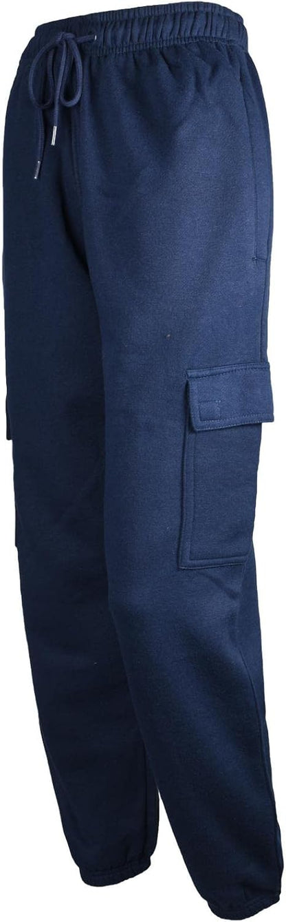 True Face Ladies Trousers Fleece Womens Joggers Cargo Combat Jogging Bottoms Casual Elasticated Women Sweatpants with Pockets Tracksuit Pants