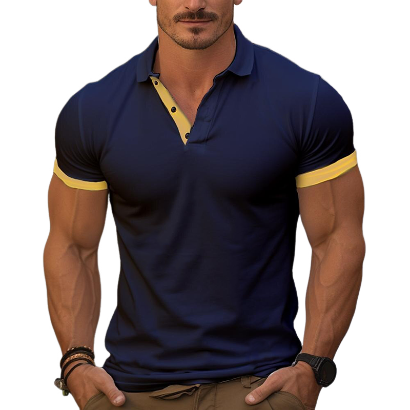 Ethan | Contrast Cotton Polo