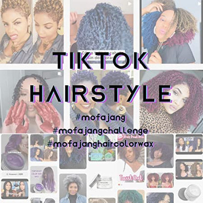 Mofajang® by JesseVance Manhattan: The Only Colored Hair Wax Styling Pomade with Bold Colors, Strong Hold, Simple Style, No Risk, & No Commitment