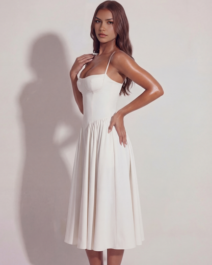 Francesca™ – Romantisk Midi Sommerkjole