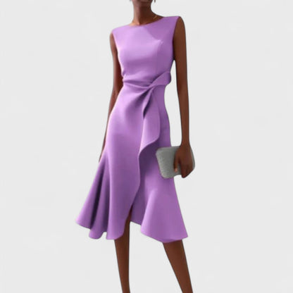 Ramona | Rochie asimetrică cu pliuri elegante