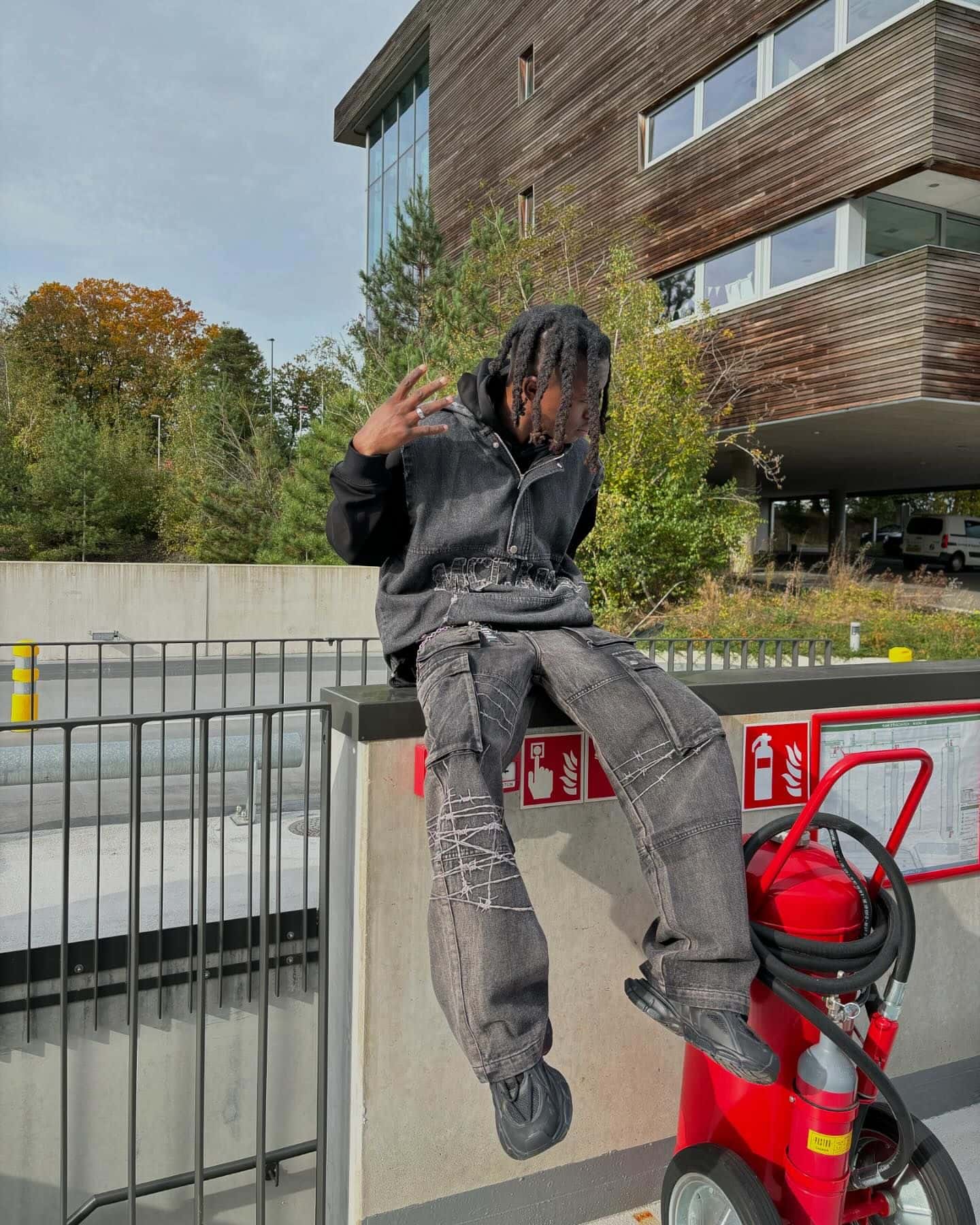Embroidered Hip-Hop Street Style Jeans