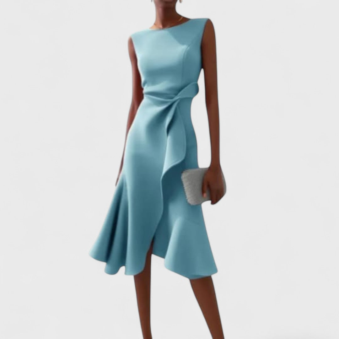 Ramona | Rochie asimetrică cu pliuri elegante