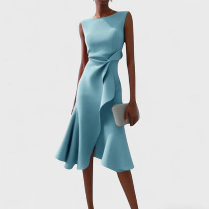 Ramona | Rochie asimetrică cu pliuri elegante