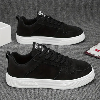 Men's Leather Low Top Sneakers Casual Shoes