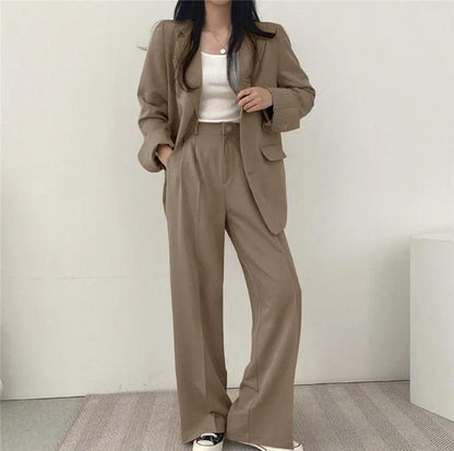 Hailey | Women Tailored Suit set z Long blazer