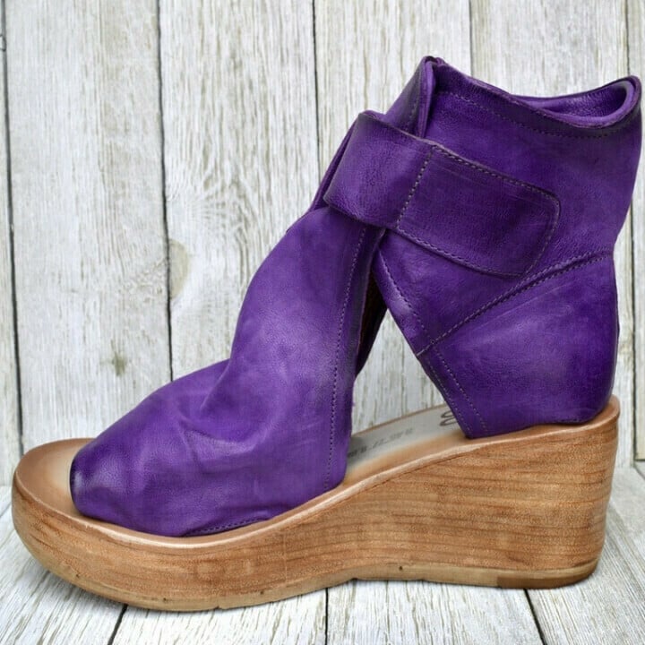 Dawn | Women's Boho Wedge Sandals with Buckle