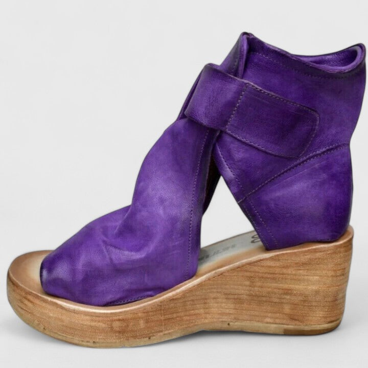 Rustikale Keil-Sandalen – Müheloser Stil mit Alltagskomfort Damen