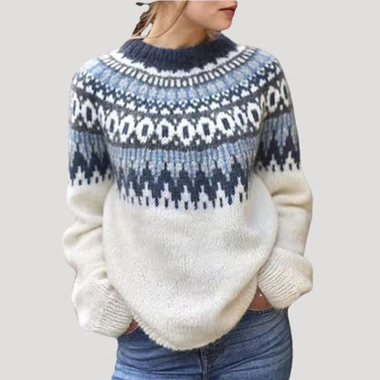 Women’s Nordic Knit Winter Sweater – Premium Soft Edition
