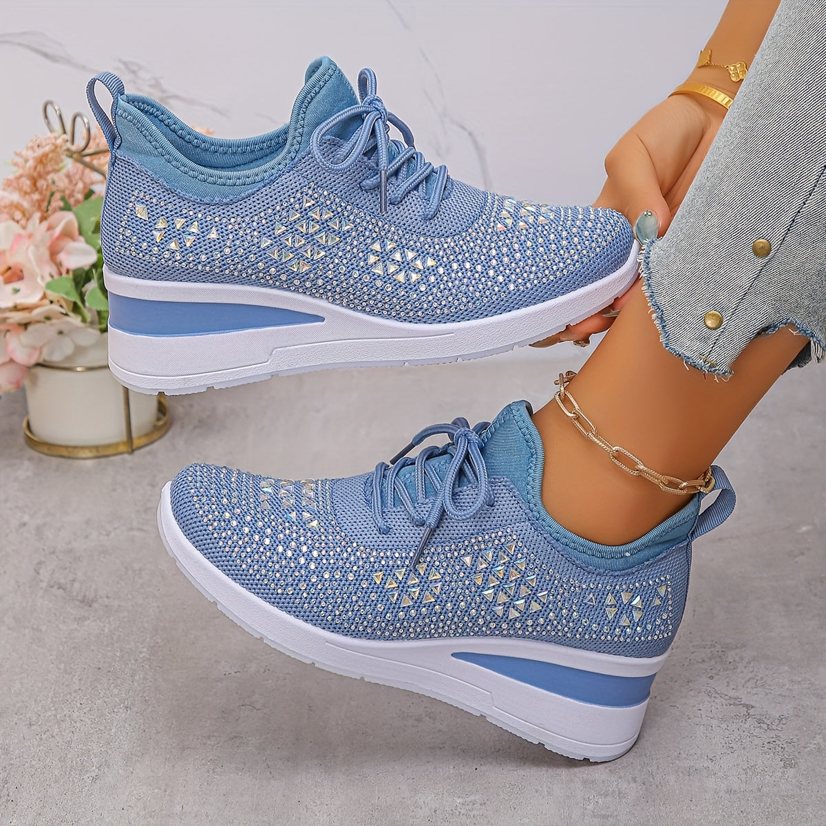 Zapatillas Ortopédicas con Cristales