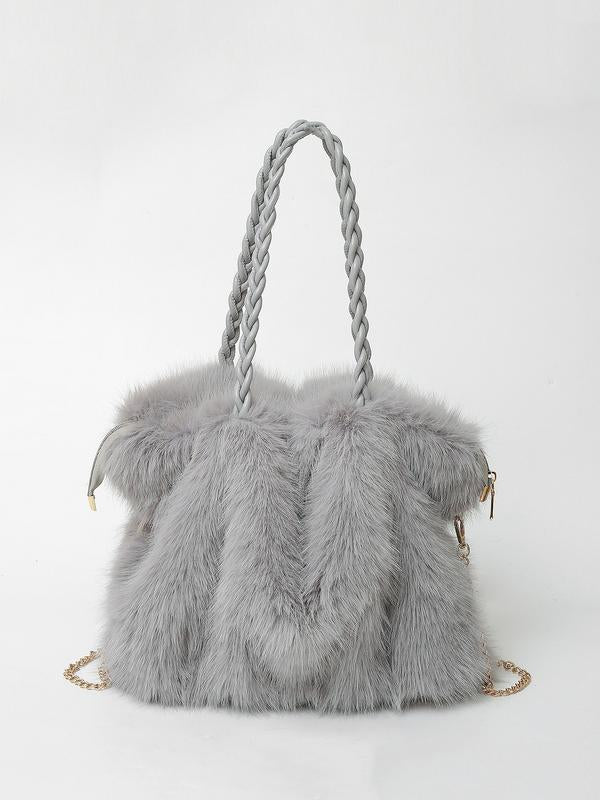 Elisa - Sac à bandoulière en velours peluche polyvalent