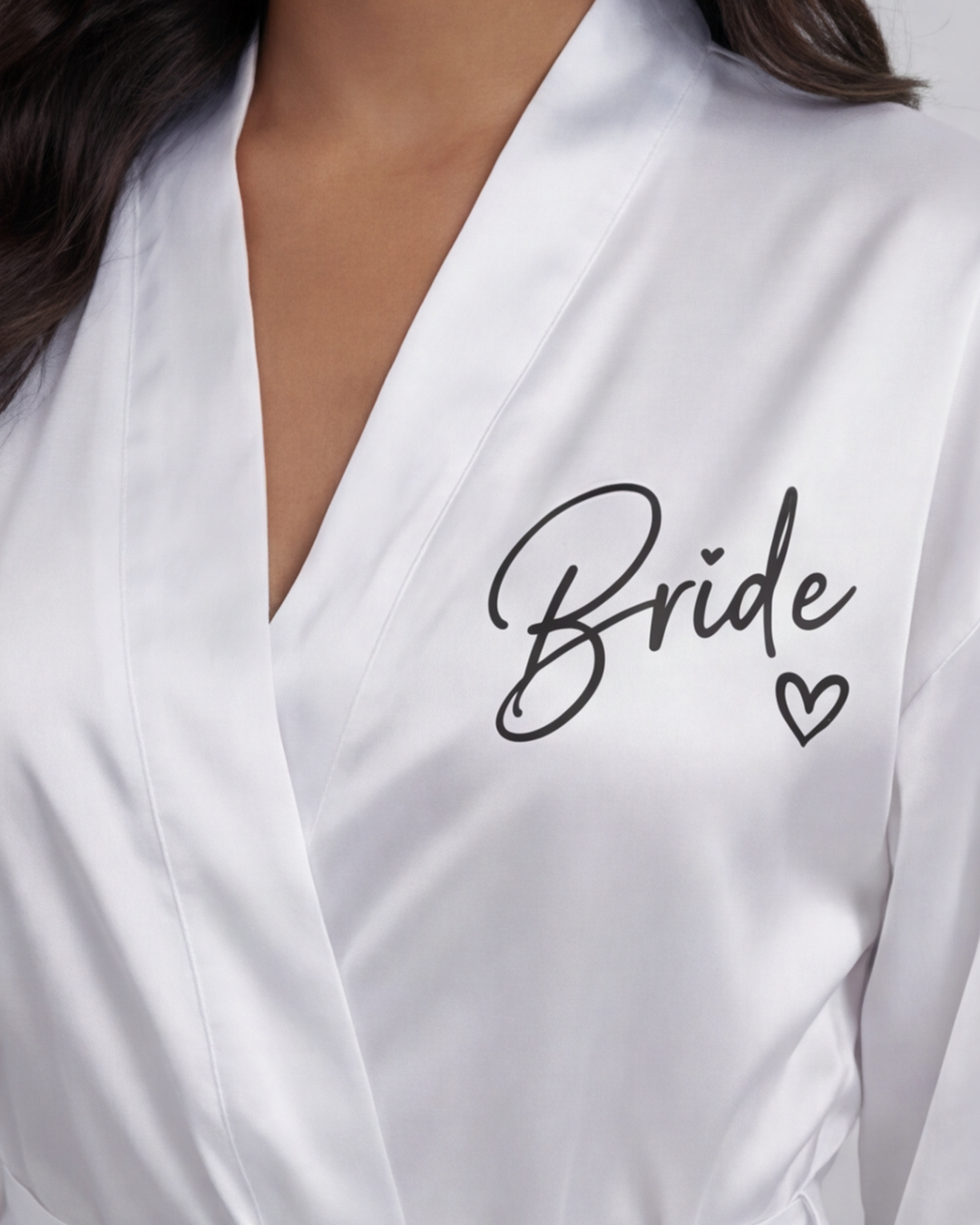 Women’s Satin Bridal Party Kimono Robe – Elegant Silk Bridesmaid and Bride Robe