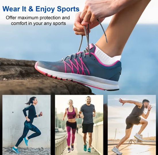 Zwart sport sokken heren dames – lage sportsokken met elastische pasvorm – ademende enkelsokken voor hardlopen fitness en training – comfortabele sport sokken – maat 39-42 – set van 5 paar