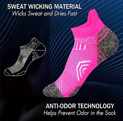 Zwart sport sokken heren dames – lage sportsokken met elastische pasvorm – ademende enkelsokken voor hardlopen fitness en training – comfortabele sport sokken – maat 39-42 – set van 5 paar