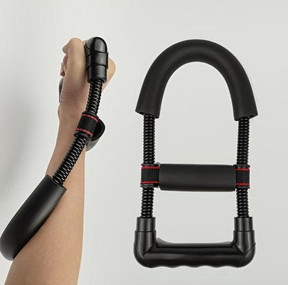 Zwart handtrainer grip trainer onderarm trainer pols trainer fitness hand kracht trainer met veer weerstand en ergonomische handgreep voor heren en dames voor hand training grip kracht en onderarm oefeningen