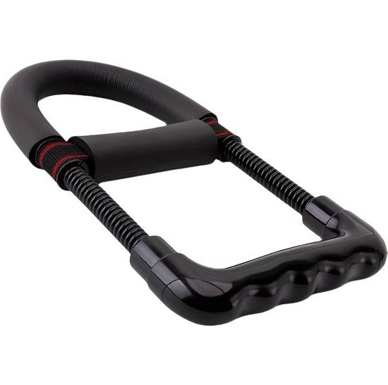 Zwart handtrainer grip trainer onderarm trainer pols trainer fitness hand kracht trainer met veer weerstand en ergonomische handgreep voor heren en dames voor hand training grip kracht en onderarm oefeningen