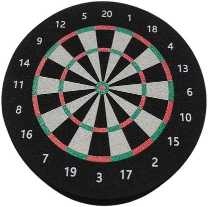 Zwarte dart opbergmat met dartbord ontwerp – multifunctionele dartpijlbeschermmat voor darts en accessoires – antislip dartmat voor bureau of wanddecoratie – dart accessoire voor heren en dames