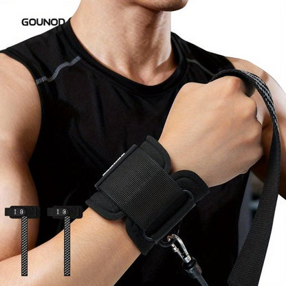 Zwart lifting straps polsbanden unisex met antislip grip en verstelbare polsband – fitness gewichtheffen straps voor krachttraining deadlift pull ups barbell training en sportschool gebruik