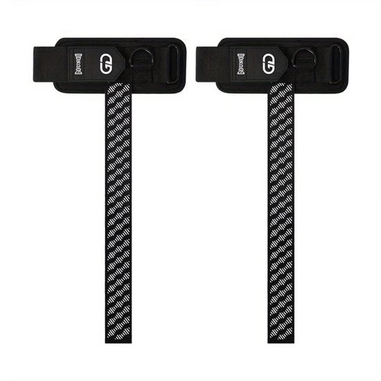 Zwart lifting straps polsbanden unisex met antislip grip en verstelbare polsband – fitness gewichtheffen straps voor krachttraining deadlift pull ups barbell training en sportschool gebruik