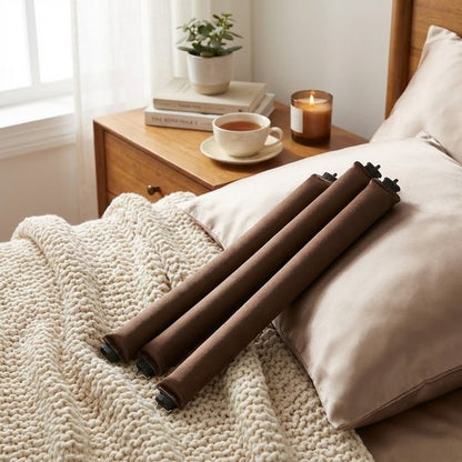 Donker bruin heatless haar krullers set van 3 stuks dames zonder hitte zachte flexibele rollers met interne draad heatless curls geschikt voor slapen en dagelijks gebruik