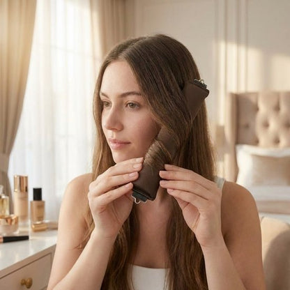 Donker bruin heatless haar krullers set van 3 stuks dames zonder hitte zachte flexibele rollers met interne draad heatless curls geschikt voor slapen en dagelijks gebruik