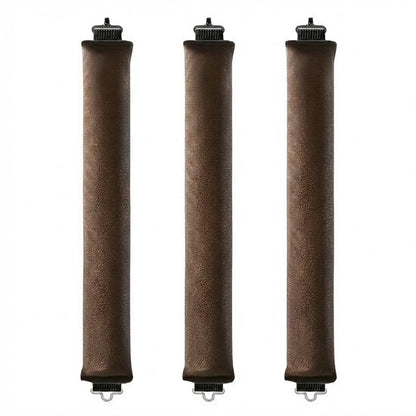 Donker bruin heatless haar krullers set van 3 stuks dames zonder hitte zachte flexibele rollers met interne draad heatless curls geschikt voor slapen en dagelijks gebruik