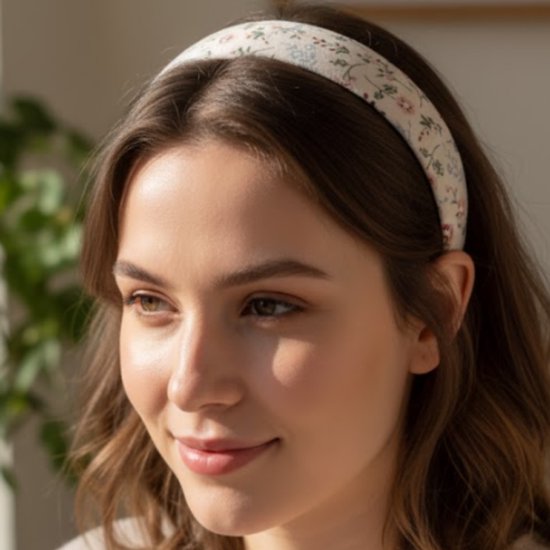 8721438343591 Set van 6 haarbanden voor dames en meisjes – elegante diadeem set in crème, roze en bloemmotief – haaraccessoires met parels, stof en satijn