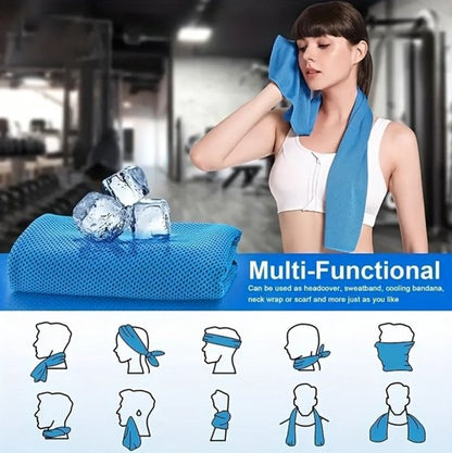Marineblauwe sport handdoek fitness handdoek voor dames en heren – sneldrogende zweet handdoek met opberg hoes en karabijnhaak – sporthanddoek voor fitness, hardlopen, gym, yoga en training