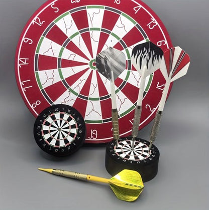 Zwarte dart opbergmat met dartbord ontwerp – multifunctionele dartpijlbeschermmat voor darts en accessoires – antislip dartmat voor bureau of wanddecoratie – dart accessoire voor heren en dames