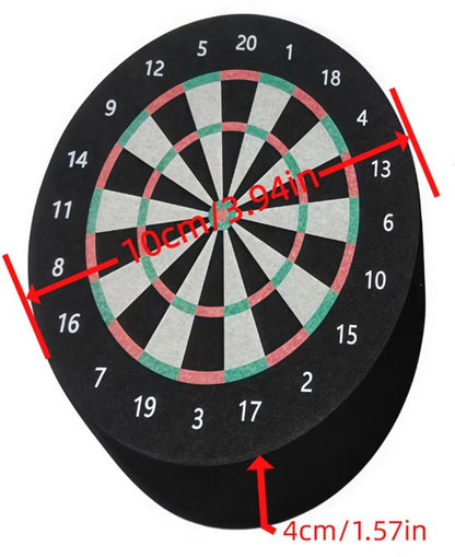 Zwarte dart opbergmat met dartbord ontwerp – multifunctionele dartpijlbeschermmat voor darts en accessoires – antislip dartmat voor bureau of wanddecoratie – dart accessoire voor heren en dames