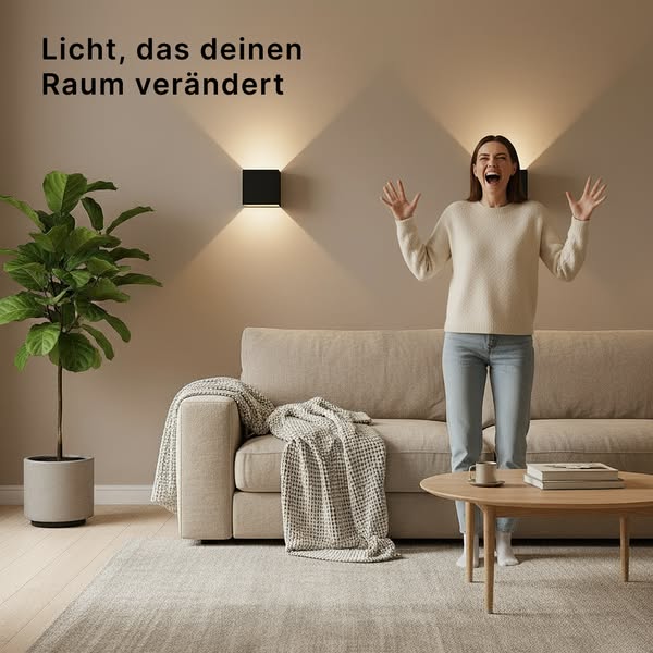 Celestis™ kabellose quadratische Wandleuchte