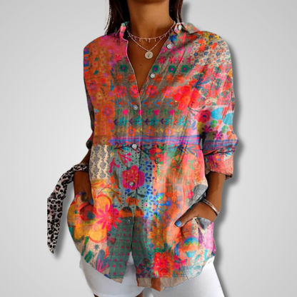 Vintage-Inspired Loose Summer Shirt
