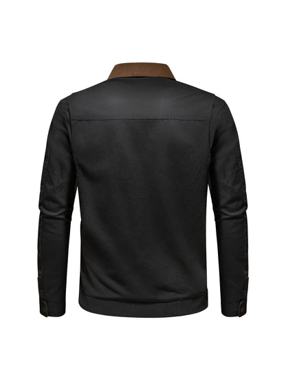Lucan – Men’s Long Sleeve Spring Jacket with Collar and Pockets