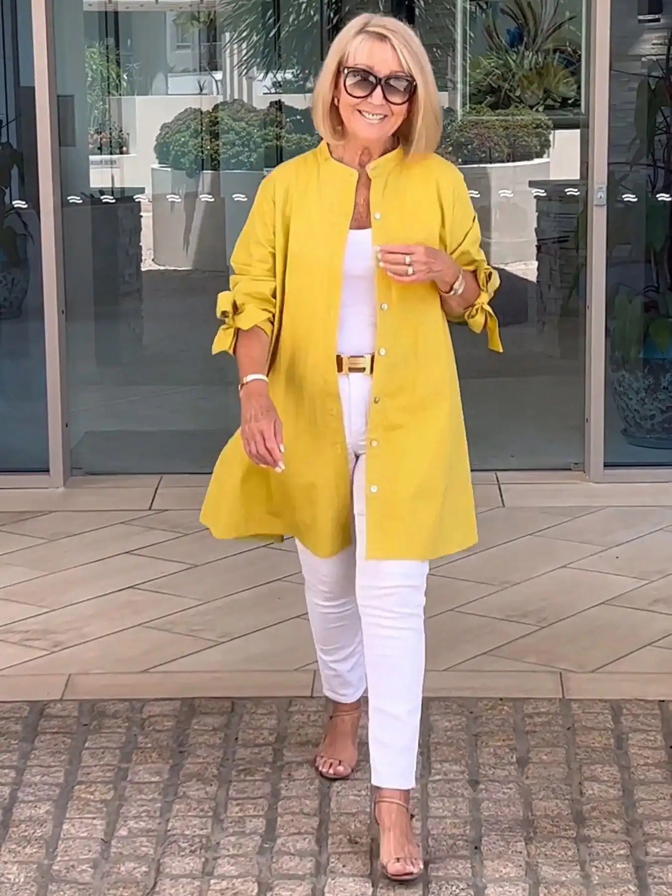 Chemise Emily boutonnée manches longues coupe décontractée