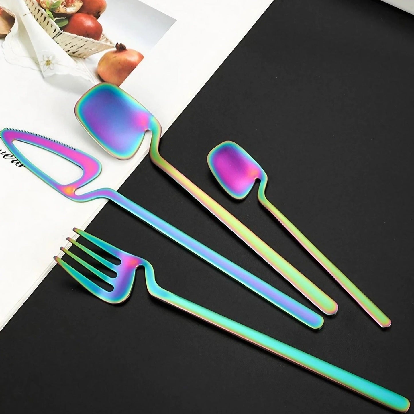 Noir Modern Cutlery Set