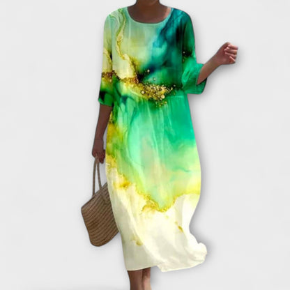 Miranda - Stilvolles Floral-Maxikleid