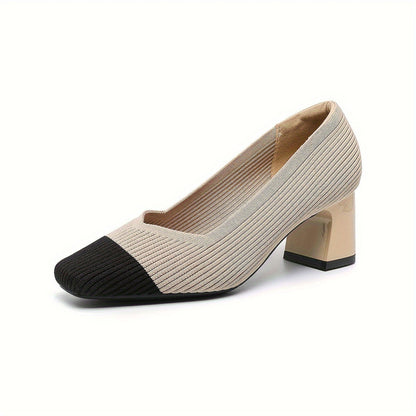 Joleen - Eleganti Décolleté Con Tacco Grosso