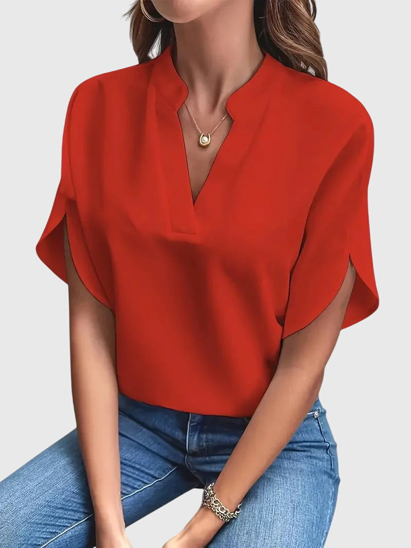 Elora | Soft and Elegant V-Neck Shirt