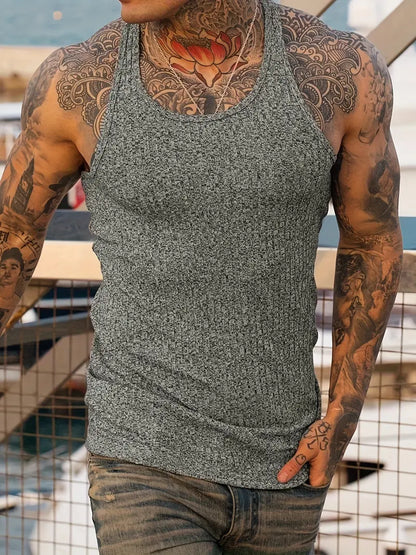 Men’s Casual Breathable Tank Top – Lightweight Comfortable Stylish Everyday Summer Vest