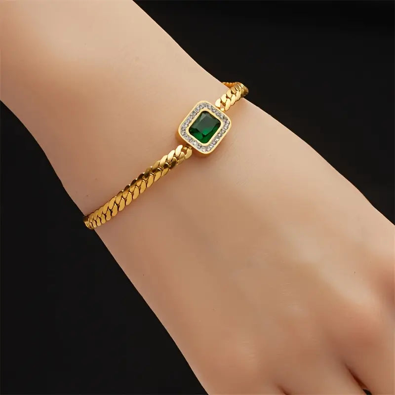 Bracelet Joana Verdoyant avec Émeraude