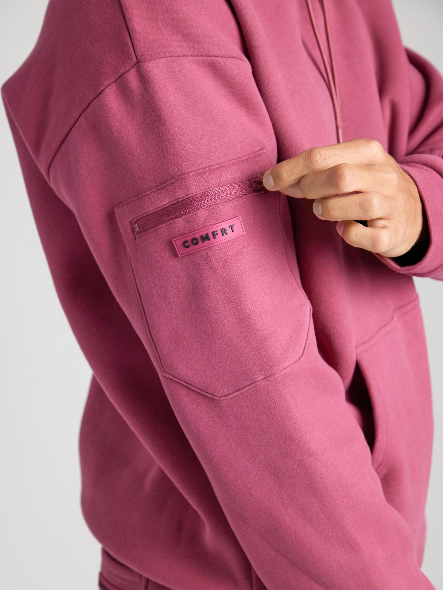 Cozy travel hoodie with airplane mode graphic