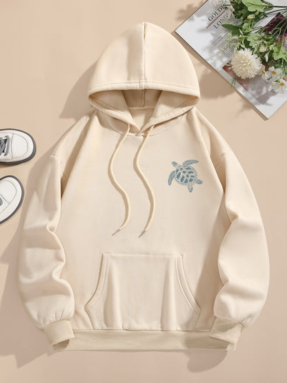 Lässiger Sweat-Pullover-Hoodie mit Backprint und Kapuze für Women | Perfekt für lässige Tage
