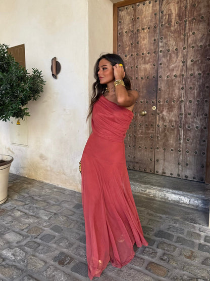 Toledo Dress in Light Terracota - Shipping/Envio 22/05 to 29/05