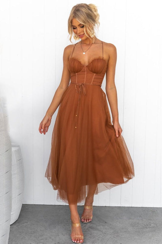 Lana | Vestido Midi de Tul para Mujeres