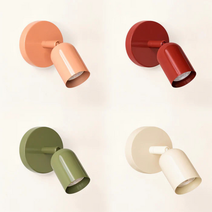 Lucius - Minimalistische Macaron LED Wandlamp