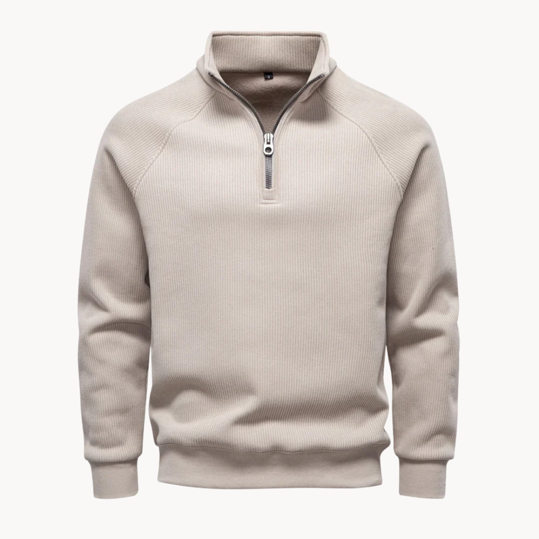 Matteo – Mens Cotton Blend Quarter Zip Jumper
