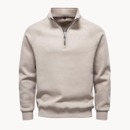 Matteo – Mens Cotton Blend Quarter Zip Jumper